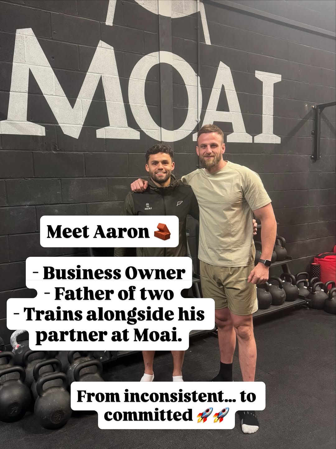 From Inconsistent To Committed 🚀

Meet Aaron.

Business owner. Father of two. Family man!

Like mos